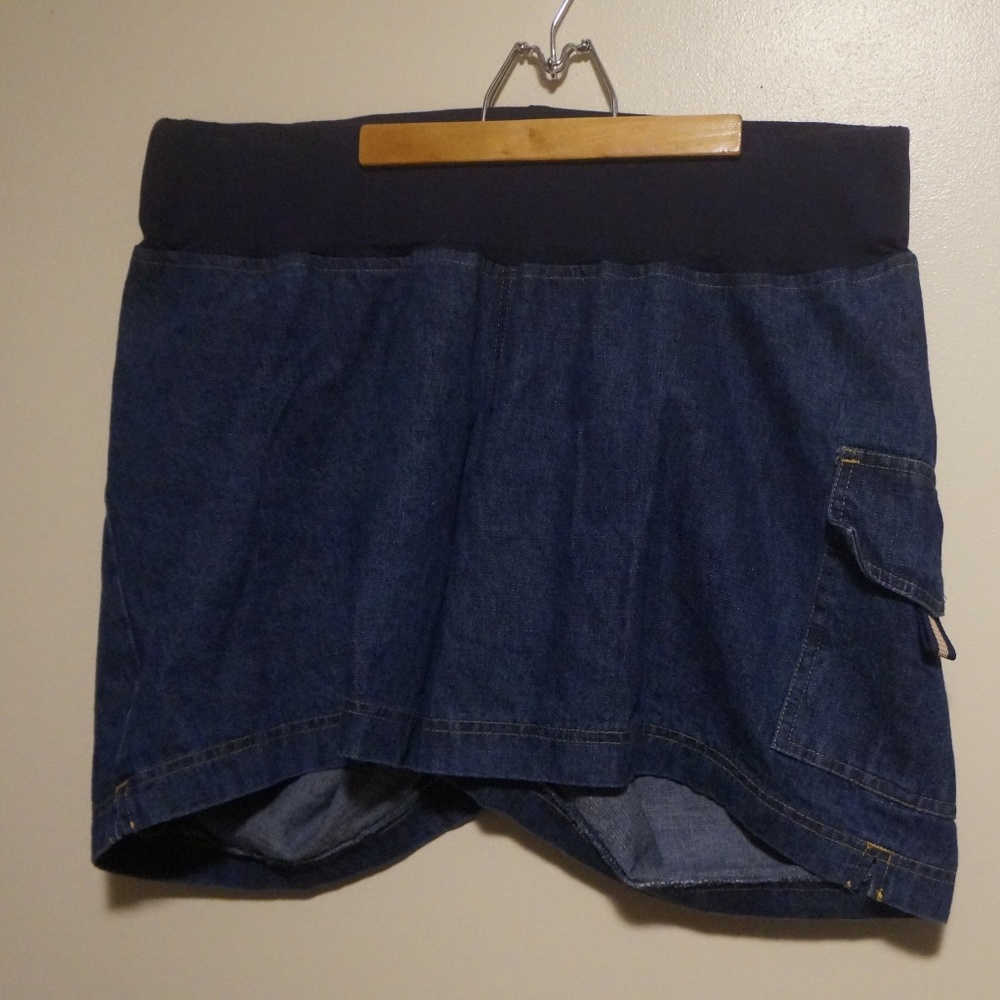 Womans Duo Maternity Jeans Shorts Sz 1XL